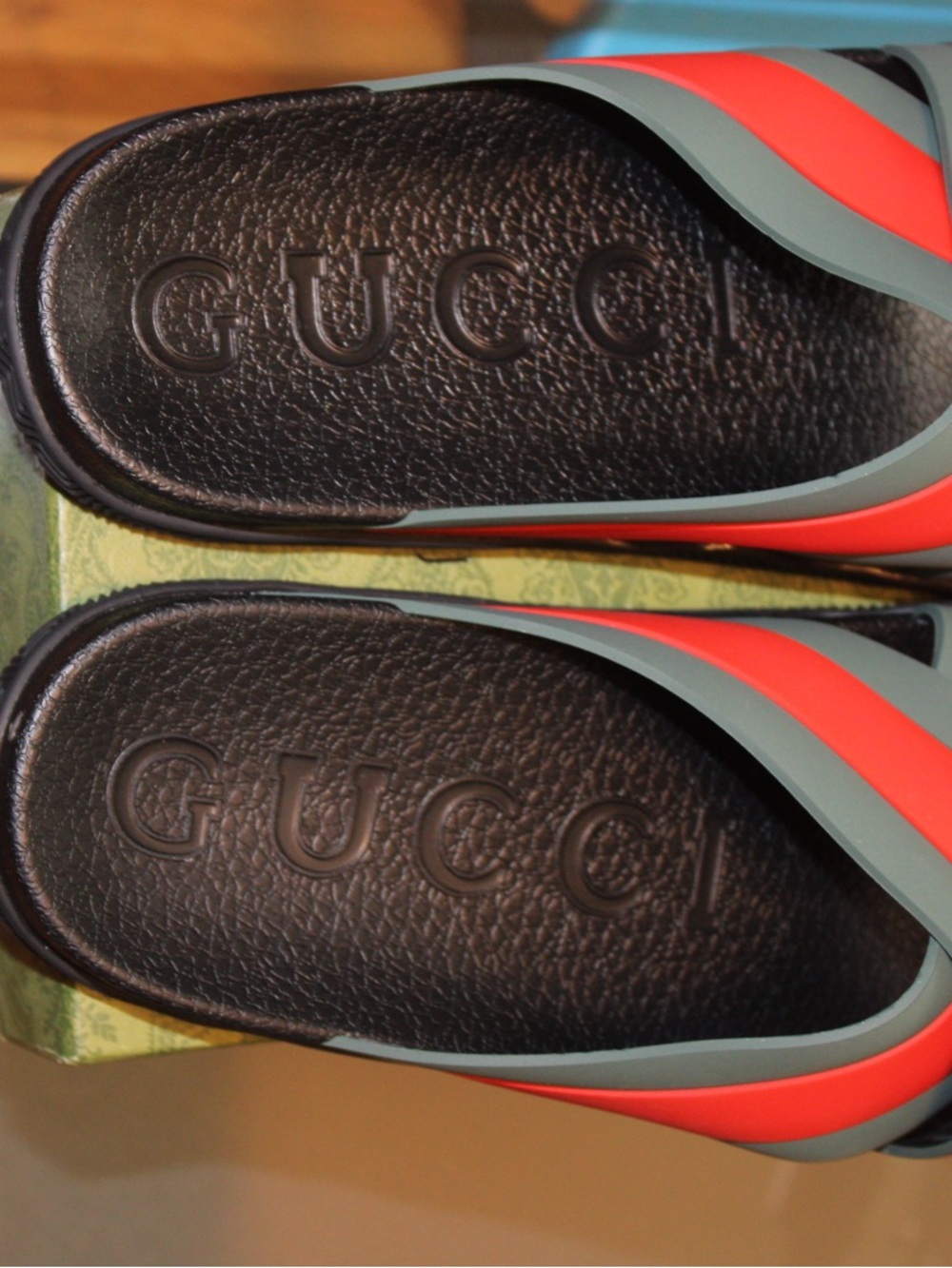 Gucci Rubber Slide ‘Green Red’ - Picture 4 of 7